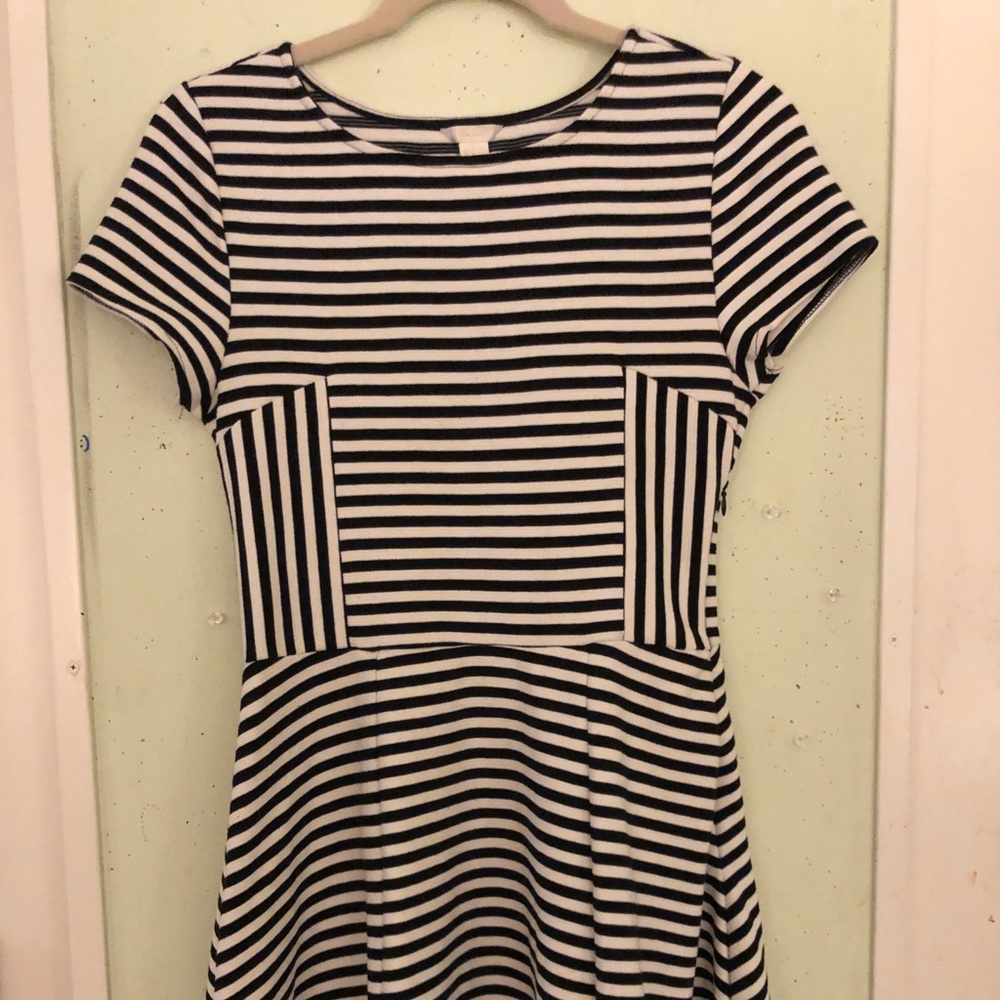 Black & White Striped Dress